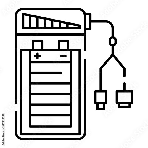 Power bank and port icon