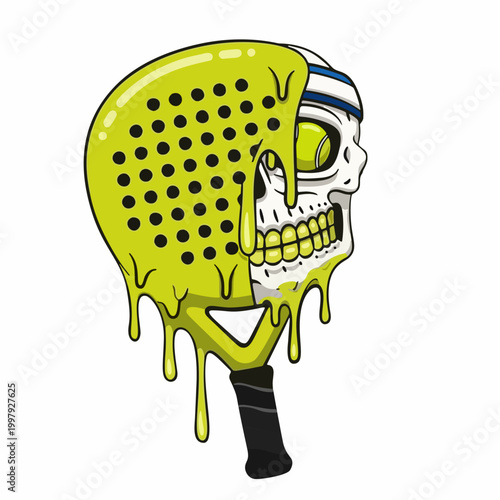 melting padel skull