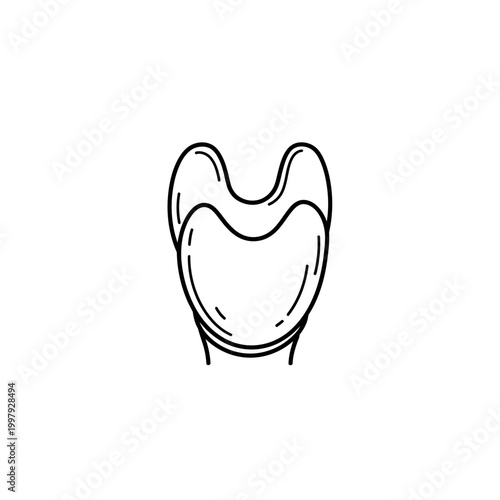 Isolated hand drawn dental crown sketch, medical dentistry restoration, tooth bridge, dental prosthetics, dental care procedure
