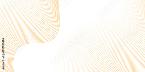 Modern abstract wave digital orange and white geometric technology. Abstract line wave gradient poster blend background vector.