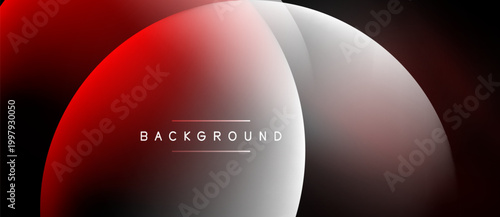 Abstract red, white gradient. Smooth curves create dynamic visual effect. Text reads BACKGROUND centered within design. Minimalist composition.