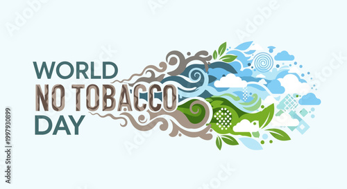 World No Tobacco Day awareness campaign logo.