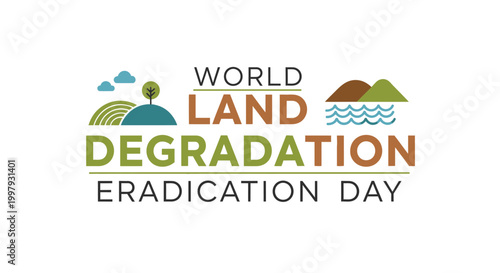 World Land Degradation Eradication Day logo.