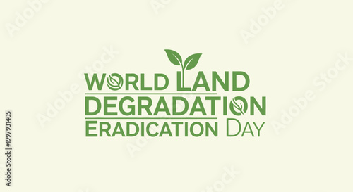 World Land Degradation Eradication Day logo.