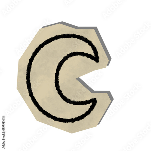 Scrapbook Doodle Moon