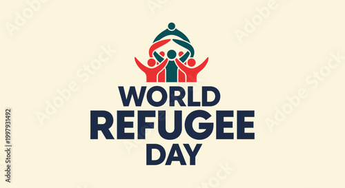World Refugee Day awareness campaign logo.