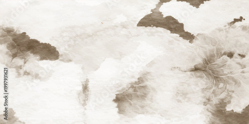 Old vintage paper texture background with abstract winter sky snow cloud pattern