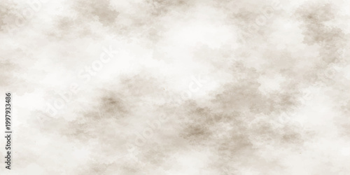 A textured backdrop of white clouds floating across a blue sky layered over an aged paper surface with subtle smoke and light fog