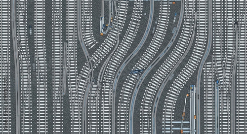 Abstract distorted black and white lines pattern.