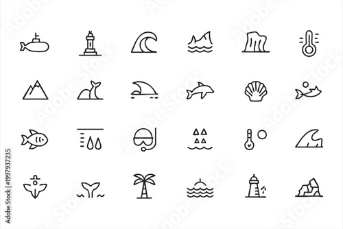 Sanitation and hygiene icons showing cleaning service tools disinfect and maintenance elements