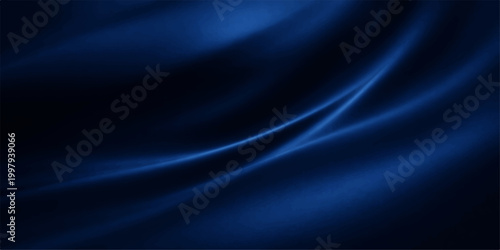 Luxurious dark blue and purple silk fabric background featuring smooth flowing satin waves with a soft light texture and elegant motion design for a premium textile backdrop