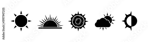 Sun and Weather Icons Set