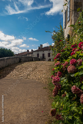 Historic Romanesque Bridge leading into the medieval village of Saint-Jean-de-Cole
