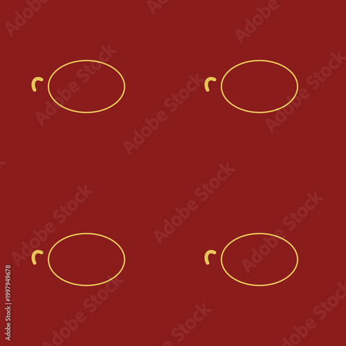 Thai Elephant Geometric Silhouette Seamless Pattern