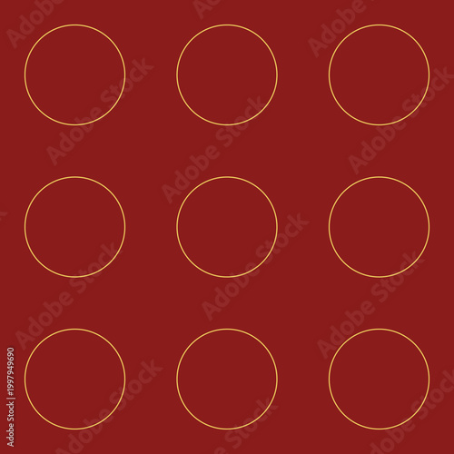 Thai Mandala Medallion 8-Petal Flower Seamless Pattern