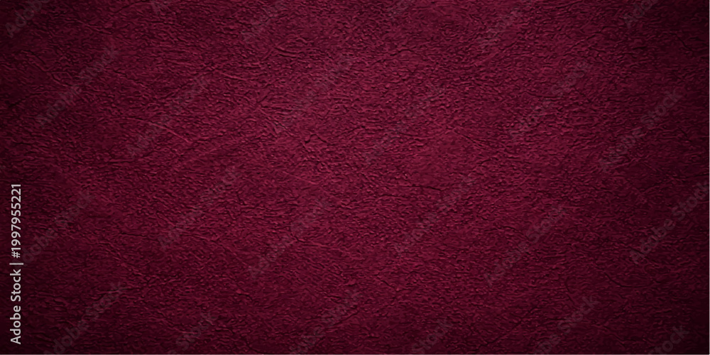 Fototapeta premium A rough red leather surface featuring a vintage grunge texture and weathered material pattern creates a blank old textile backdrop suitable for a wallpaper design