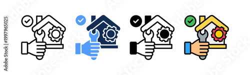 Service Restoration Icon Multiple Style