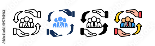Workforce Protection Icon Multiple Style