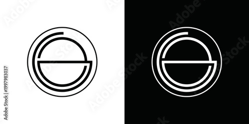 simple vector initial letter gz logo