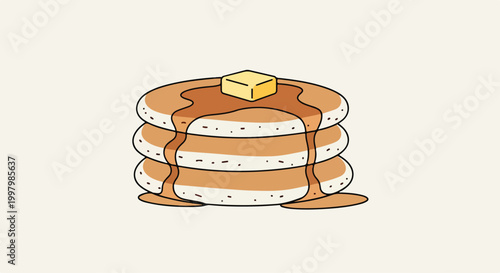 Konstfotografi A stack of pancakes with syrup and butter (1)