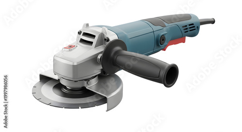 Angle grinder isolated on transparent background