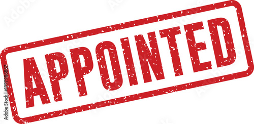Red 'appointed' stamp illustration