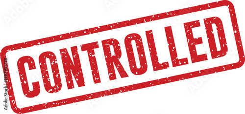 Red 'controlled' stamp illustration