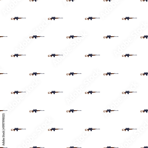 Repeating sniper rifles creating a uniform and tactical background