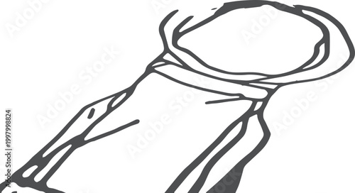 Black and white of a tie knot necktie clothing
