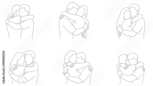 Couple hugging embrace love connection tender moment intimacy relationship affection closeness romantic partners together.