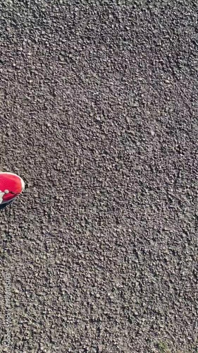 walking on the road