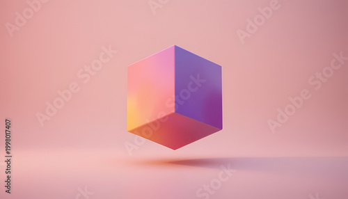 Obraz na płótnie abstract colorful cubes