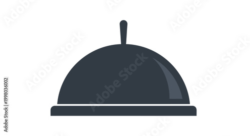 Cloche, Food Cover, Serving Dish, Restaurant Icon, Black Vector Graphic, Cloche Icon, Food Presentation