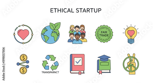 Ethical startup business eco friendly concept.