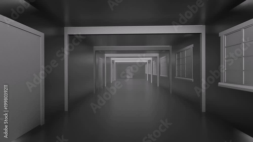 Light Empty Corridor Liminal Space