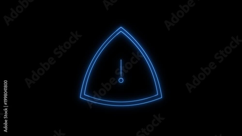 Futuristic HUD Circle Interface with Dotted Ring Centeron transparent background 4K alpha channel