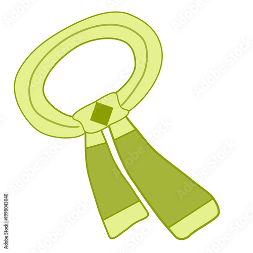 winter scarf illustration on a white background