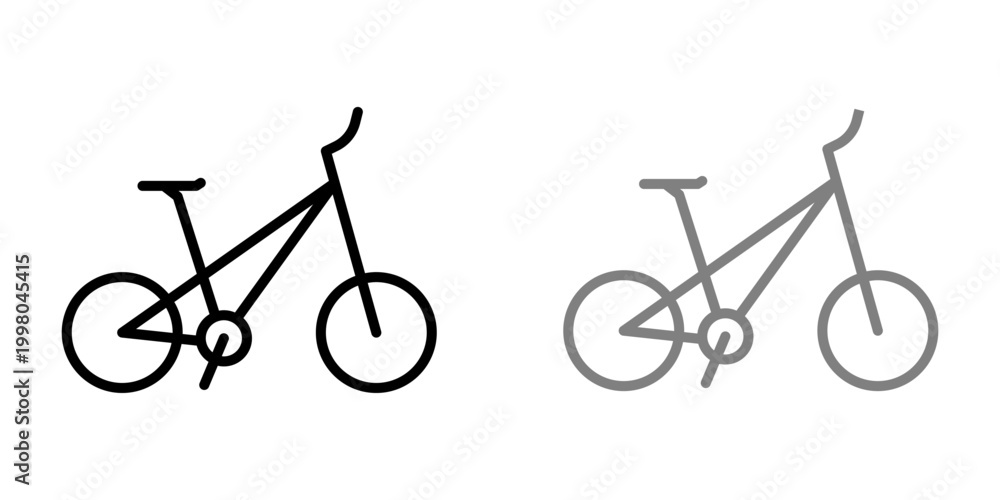 Obraz premium bicycle icon graphic illustration vector