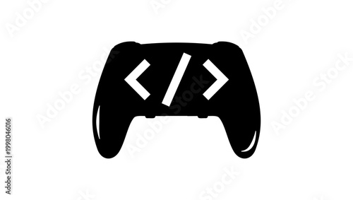 game dev, black  vector silhouette