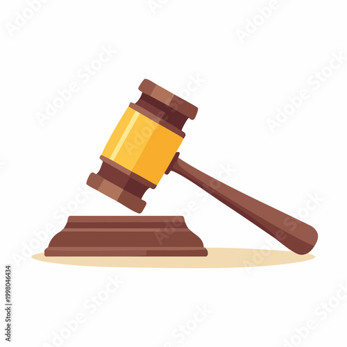 Gavel and Sounding Block Illustration