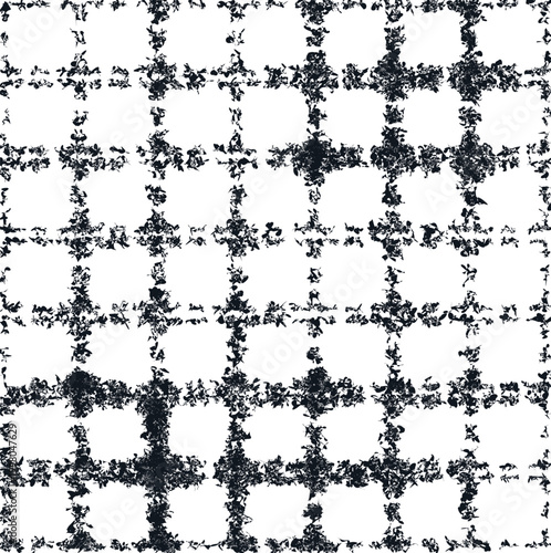 The texture of tiles transformed into moss or dirty marks.