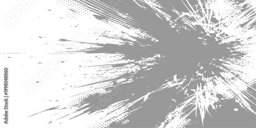 A dynamic and textured artistic grunge style background. the background texture features a splash of gray and white.