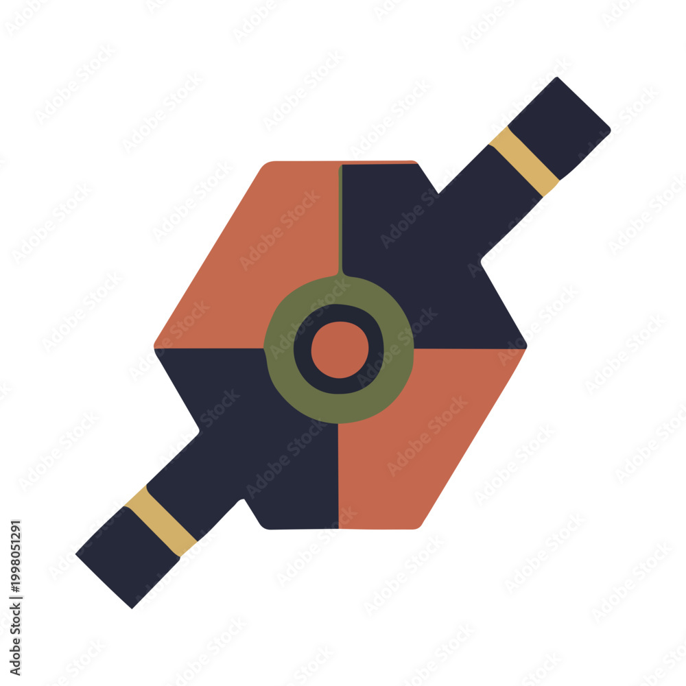 Obraz premium Abstract Geometric Hexagon Icon