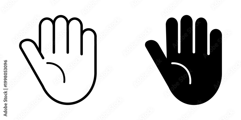 Obraz premium human hand icon graphic vector