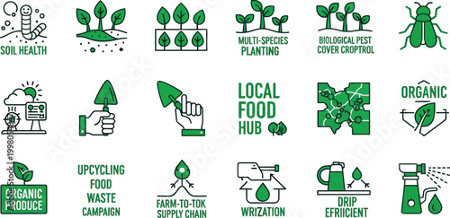 Local food hub promotes sustainable agriculture practices with organic produce and eco-friendly methods.