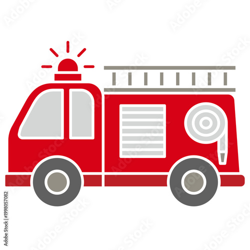 Fire Truck Vector Illustration