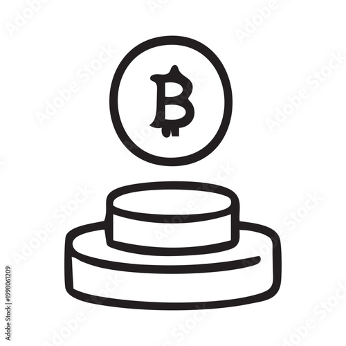 Crypto staking reward Icon