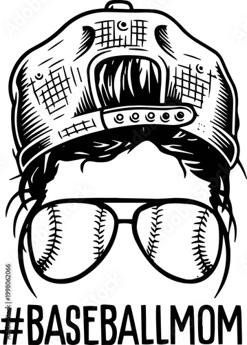 Loud and proud baseball mama svg, baseball Cap svg