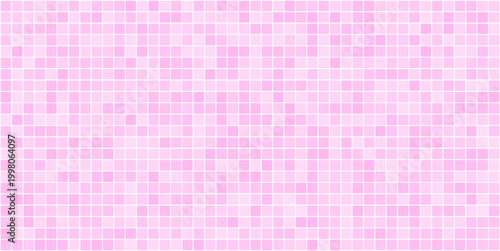Tile pink background for bathroom checkered pastel and banner grid pool. Pattern toilet ceramic for vector square abstract and mosaic white scene. Tile party seamless for bathroom wall backdrop.