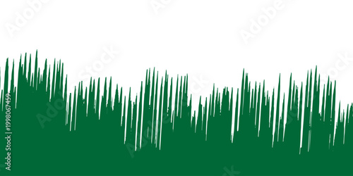 beautiful green grass with white background